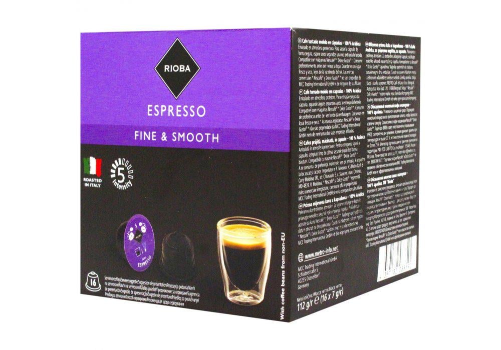 Кофе в капсулах Rioba Espresso Fine&Smooth 16 шт. (21735715)