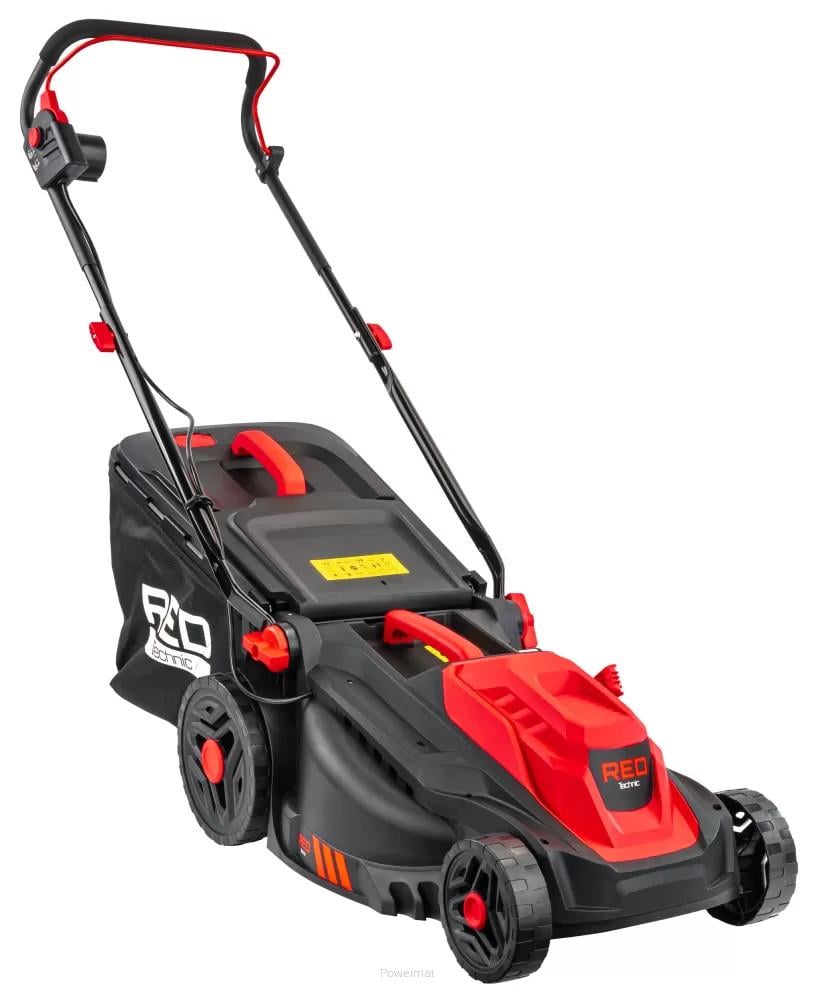 Газонокосилка электрическая Red Technic RTKSE0148 2622070082 несамоходная 2600 Вт 38 см 42 л