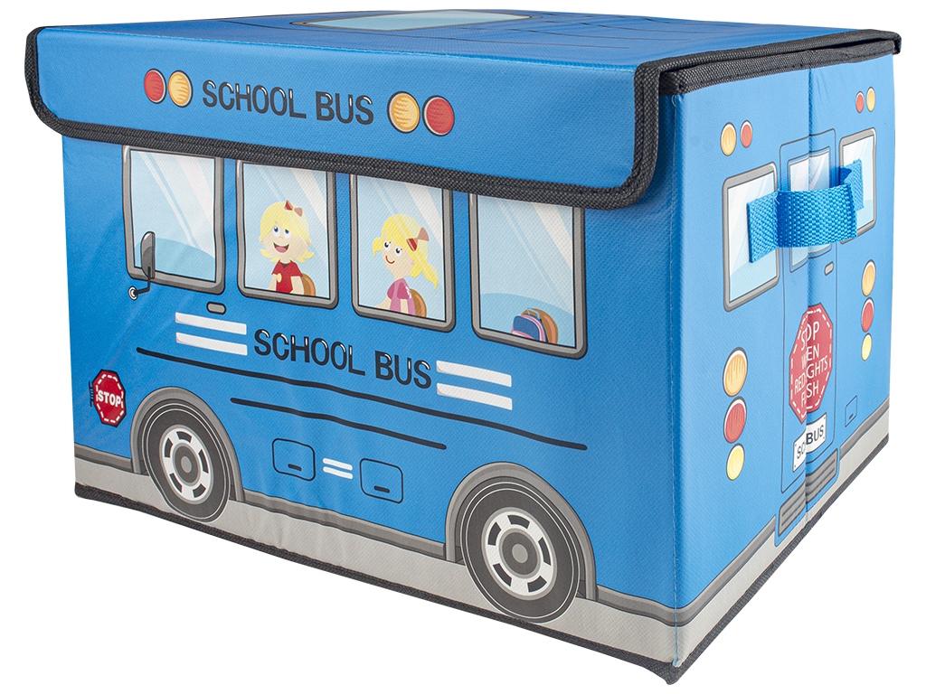 Ящик ПВХ для хранения вещей 38х26х25 см Синий (MMS-R88098)