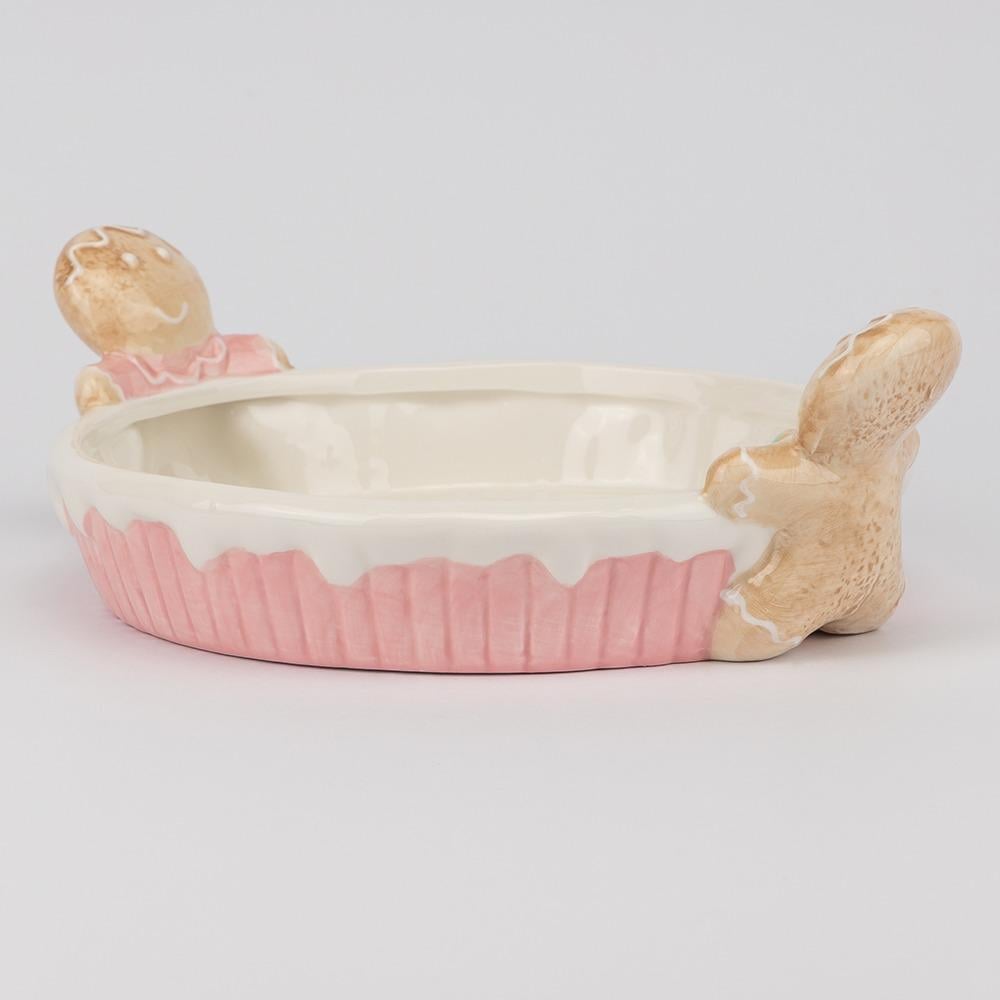 Блюдо новогоднее керамическое Имбирный пирог 21 см (6037-005)