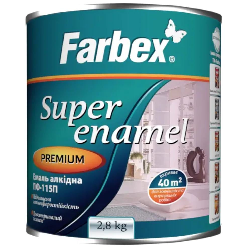 Емаль алкідна Farbex ПФ-115П 2,8 кг Хакі глянець (28337087)