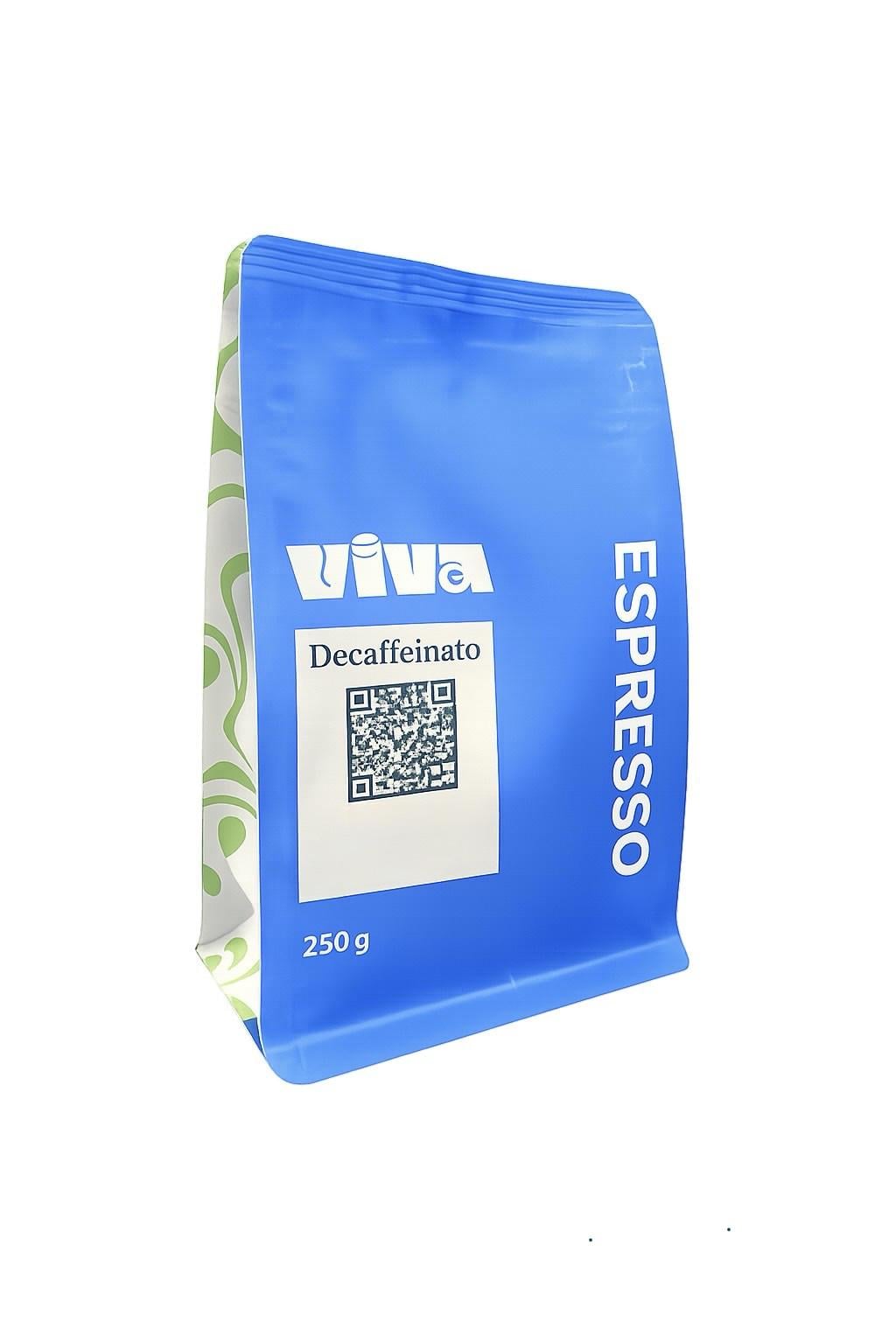 Кава зернова Viva Coffee Decaffeinato 250 г (40)