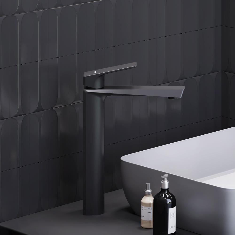 Змішувач для умивальника Damixa Merkur 400250300 високий одноважільний Чорний (225440) - фото 3 Змішувач для умивальника Damixa Merkur 400250300 високий одноважільний Чорний (225440) - фото 3