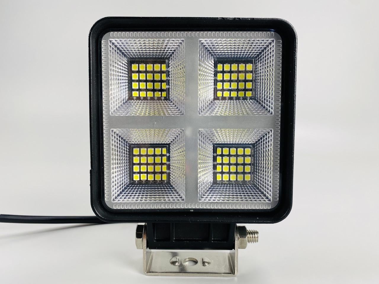 Фара LED квадратная 64 led диода и воздушный клапан 6500К 9-80В led chip 3030 IP67
