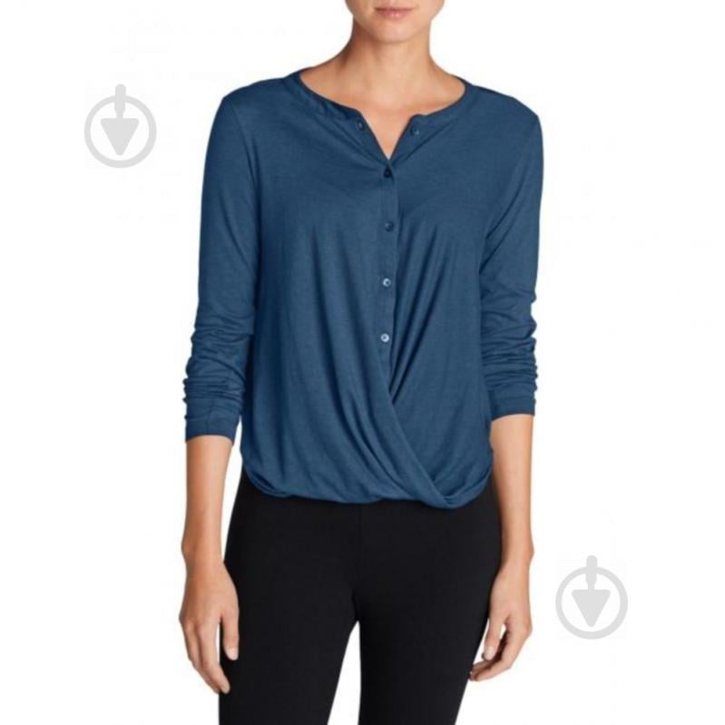 Блузка Eddie Bauer Womens Girl On The Go Wrap It Up Top BALTIC M Синий (5154BT)