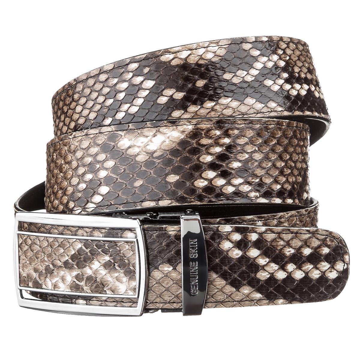Ремень автомат Snake leather 18201 из натуральной кожи питона Разноцветный