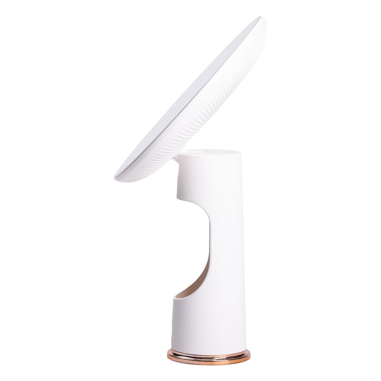 Дзеркало з підсвічуванням настільне косметичне кругле з LED підсвічуванням USB 18,5х10х29 см Білий (6874) - фото 3 Дзеркало з підсвічуванням настільне косметичне кругле з LED підсвічуванням USB 18,5х10х29 см Білий (6874) - фото 3