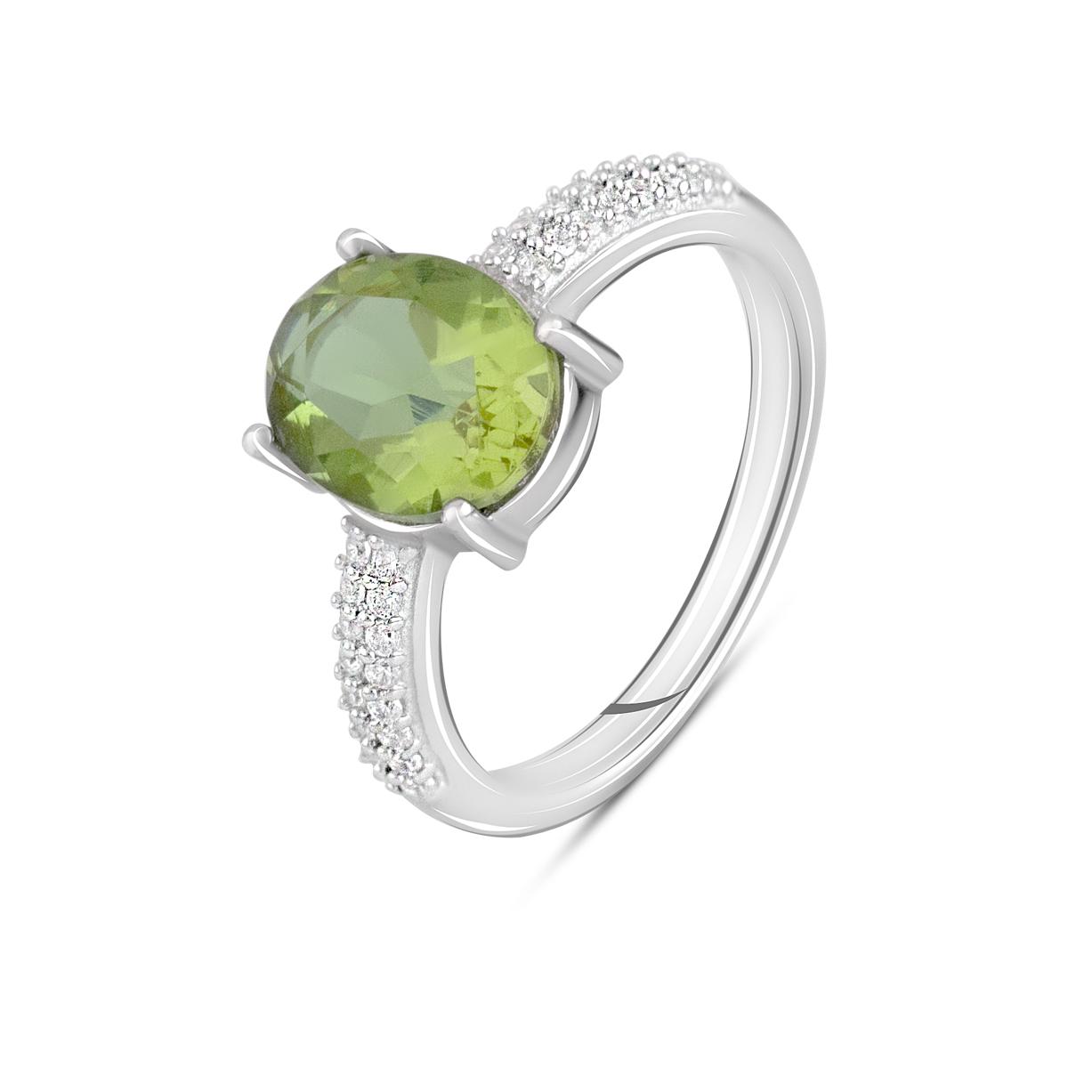 Кольцо серебряное с султанитом 3,016 ct 3,19 г р. 17,5 (1937679)