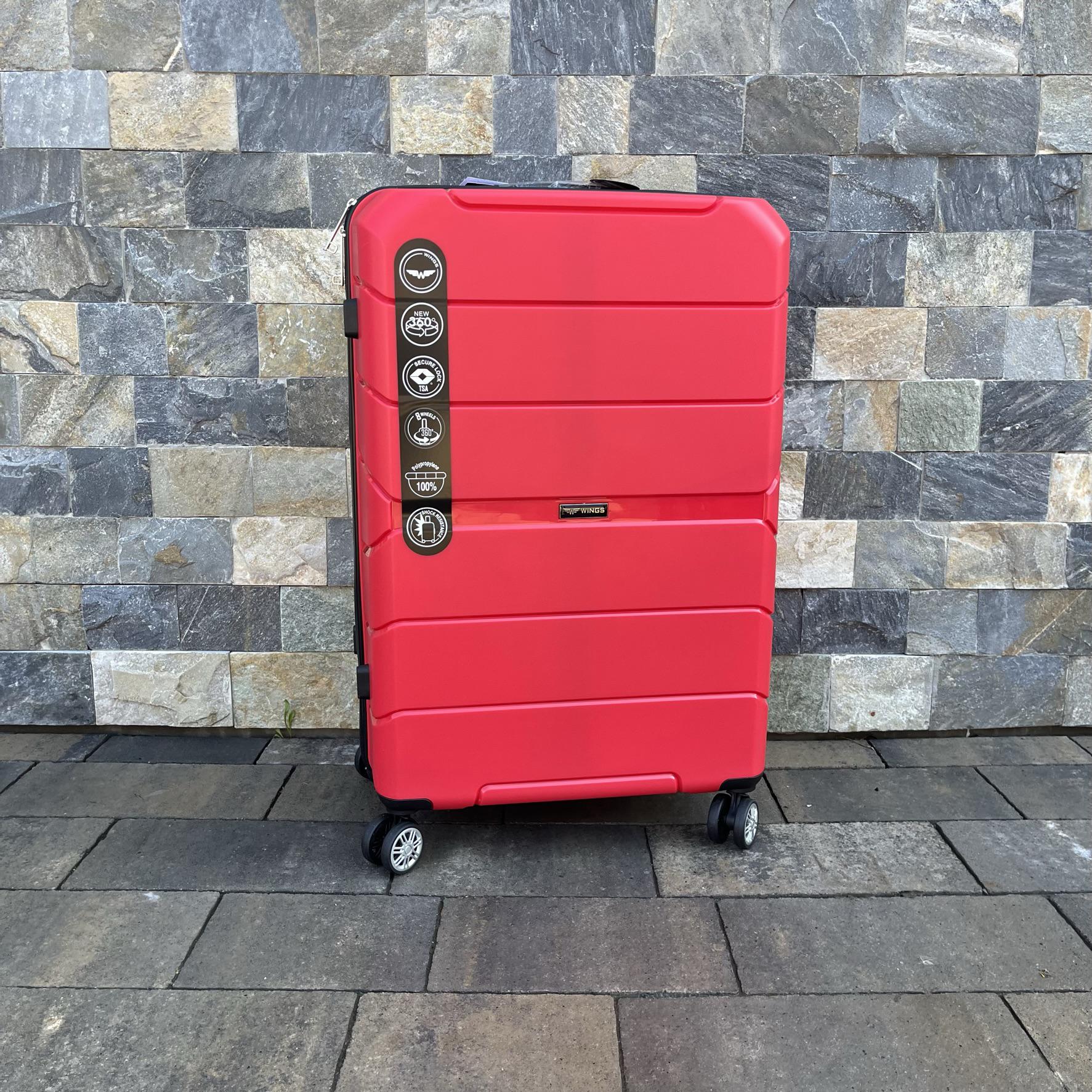 Валіза дорожня з поліпропілену Wings PP05 L Червоний (10421690) - фото 7 Валіза дорожня з поліпропілену Wings PP05 L Червоний (10421690) - фото 7