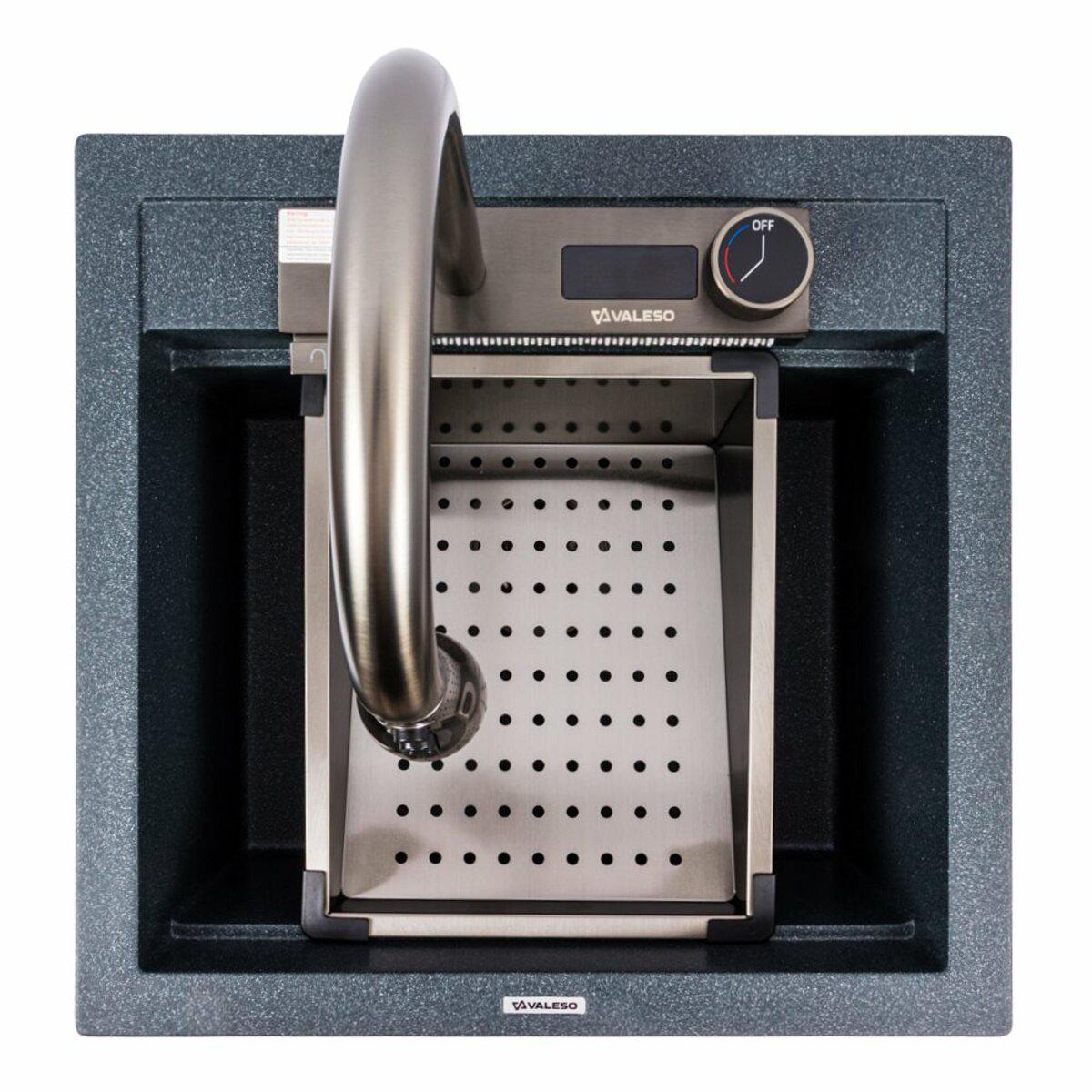 Мийка для кухні гранітна Valeso VIVA 5149 Антрацит матовий (033203) Мийка для кухні гранітна Valeso VIVA 5149 Антрацит матовий (033203)