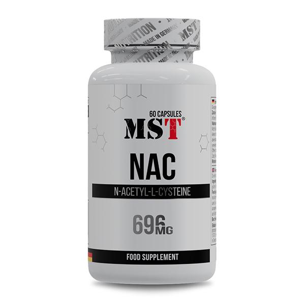 Ацетилцистеин NAC для спорта MST Nutrition NAC 60 капс. (000025149) Ацетилцистеин NAC для спорта MST Nutrition NAC 60 капс. (000025149)