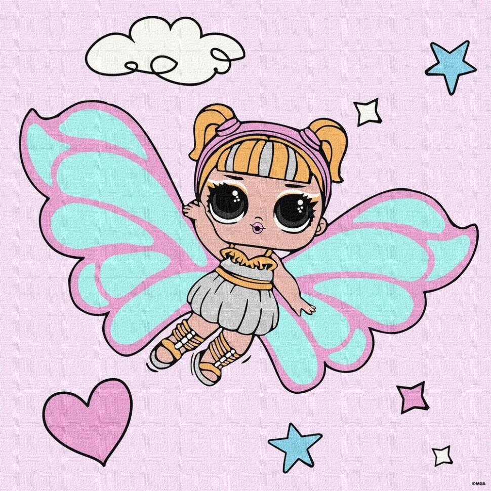 Картина по номерам Ideyka L.O.L. Surprise! O.M.G. Fairies Skystarling 40x40 см (KHO1092)