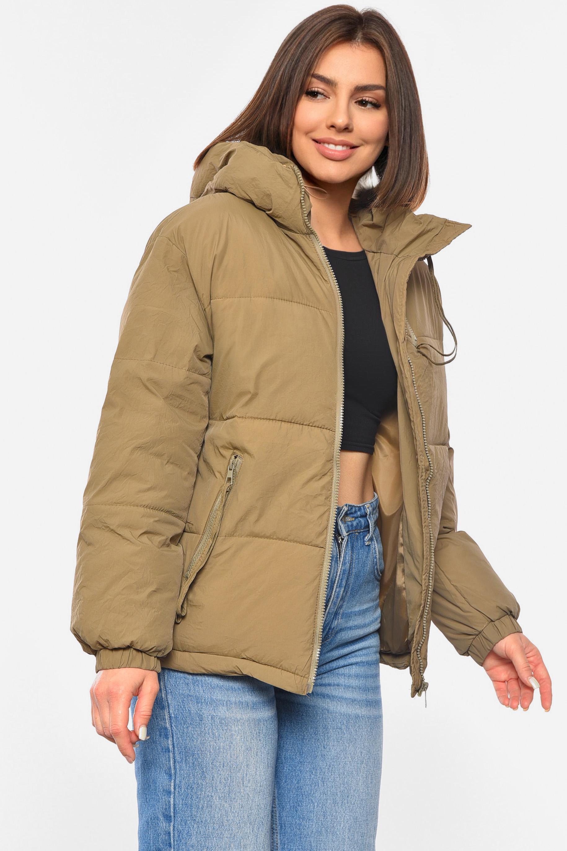 Куртка жіноча демісезонна M Коричневий (192466) - фото 2