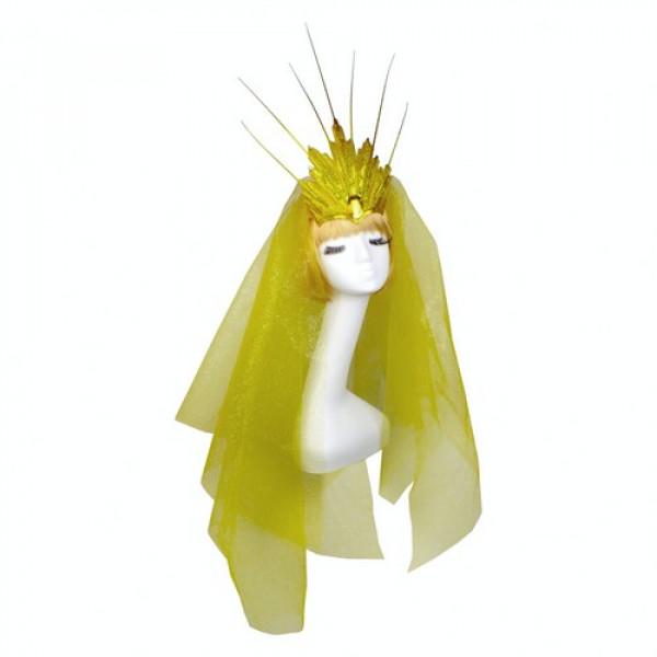 Декор на Хэллоуин Seta Корона Сияние с фатой (18-1046GL)