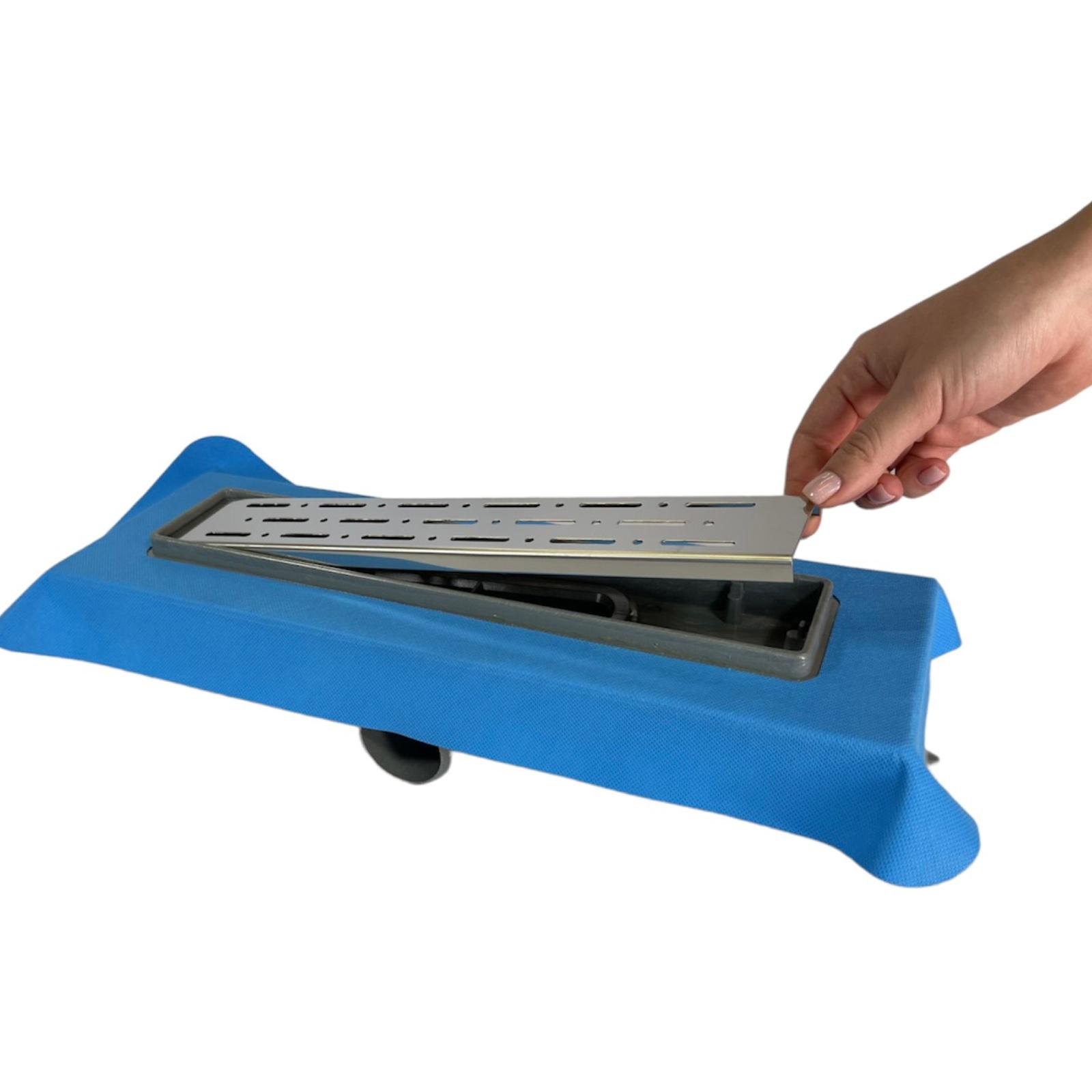 Трап лінійний MAXIFLOW Standart line 33 cм з решіткою Дощ (4022.TY050K.033) - фото 2