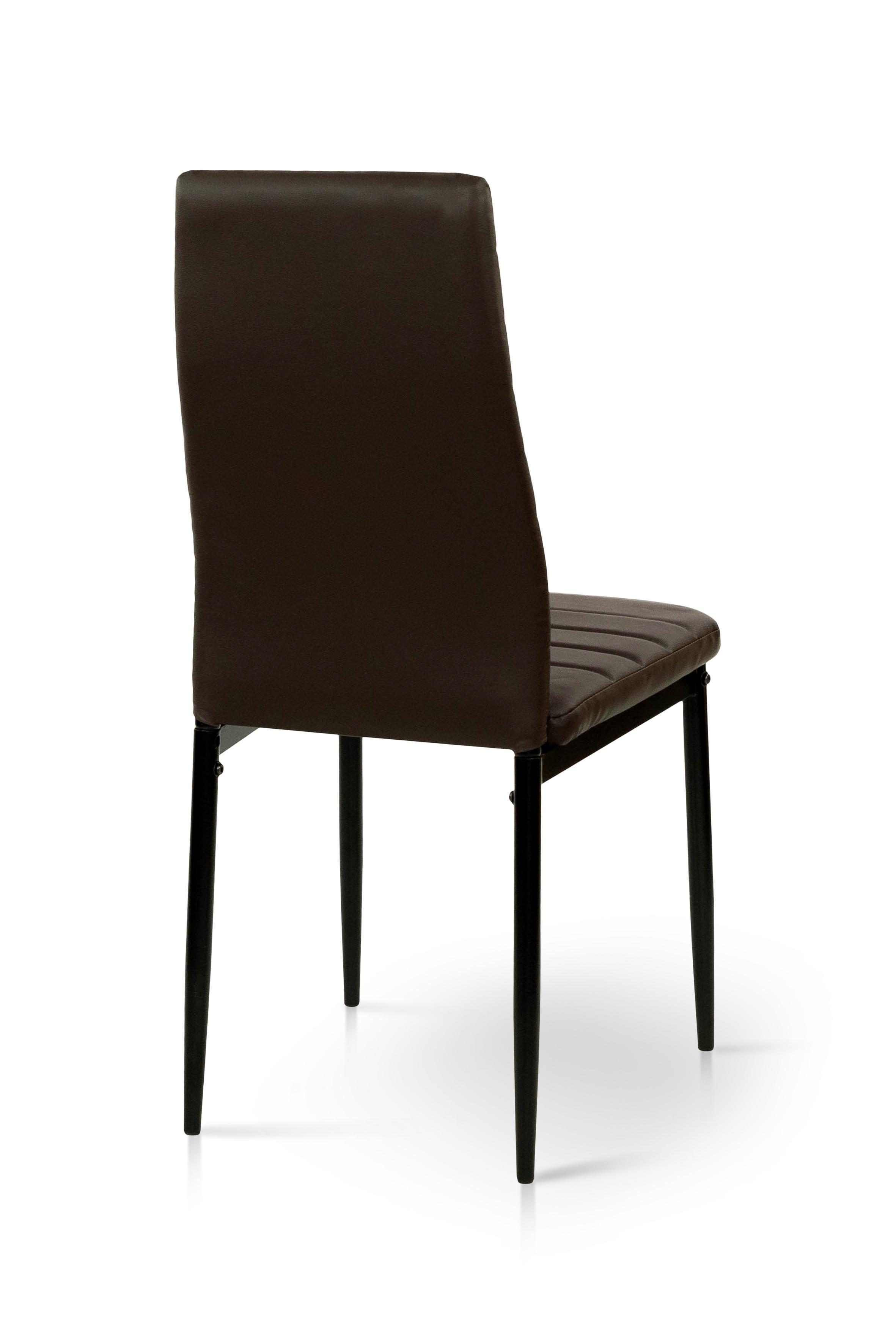 Стілець для кухні та вітальні ГРЕЙС Ріо 390х960х530 мм Чорний/Темний шоколад (GAА0056265) - фото 4 Стілець для кухні та вітальні ГРЕЙС Ріо 390х960х530 мм Чорний/Темний шоколад (GAА0056265) - фото 4