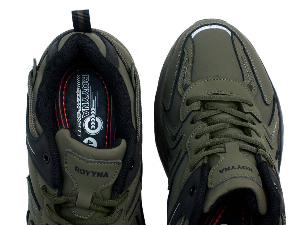 Кросівки Royyna 7243033 р. 46 Оливковий (22872) - фото 4 Кросівки Royyna 7243033 р. 46 Оливковий (22872) - фото 4