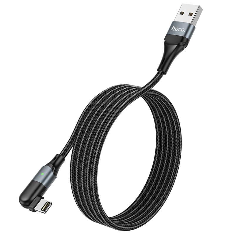 Кабель Hoco Lightning Orbit charging data cable U100 2,4 A 20 Вт 120 см Black (537649) Кабель Hoco Lightning Orbit charging data cable U100 2,4 A 20 Вт 120 см Black (537649)