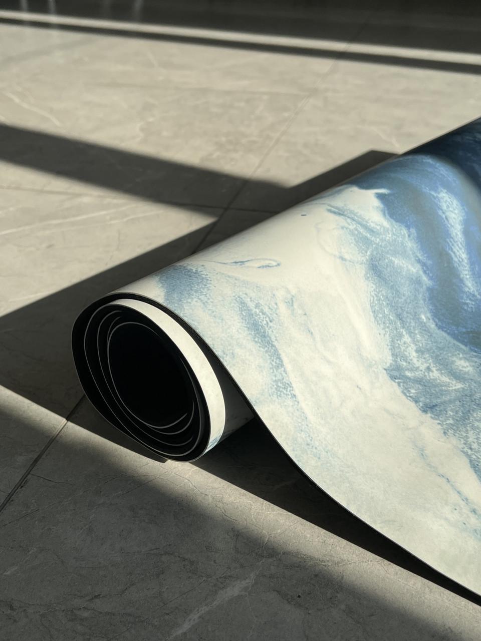 Коврик для йоги Lita Marble PU премиальный каучуковый 183х68х0,5 см Синий (13510859) - фото 5 Коврик для йоги Lita Marble PU премиальный каучуковый 183х68х0,5 см Синий (13510859) - фото 5