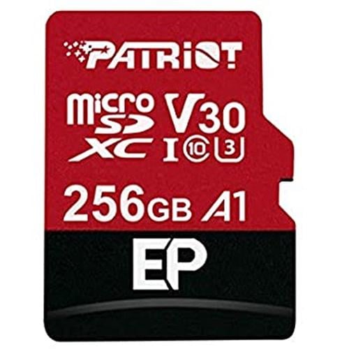 Карта памяти Patriot microSDHC EP Series 256 Гб CLASS 10 ADAPTER SD с адаптером (PEF256GEP31MCX)