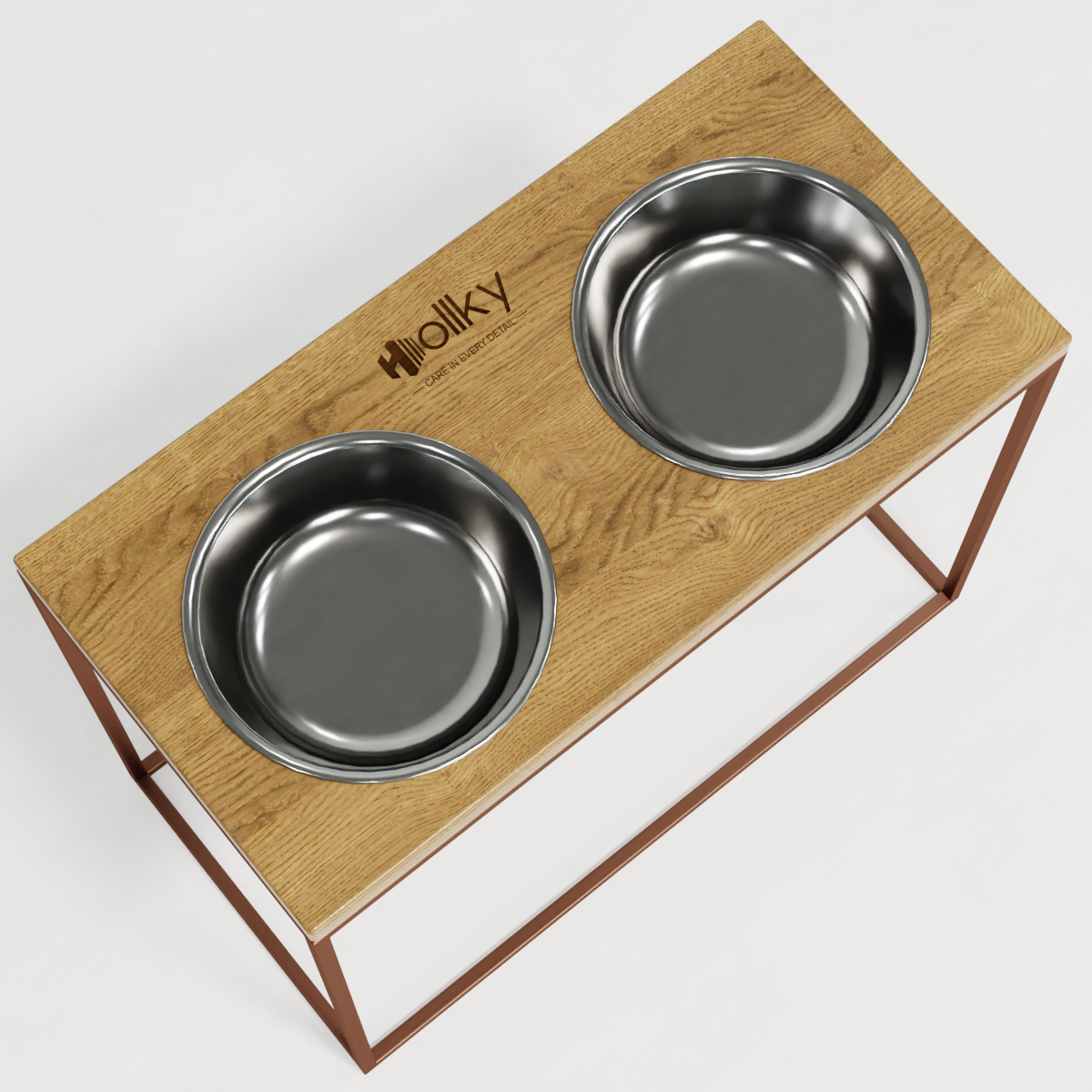 Миски на подставке для больших собак Hollky Base XL20 2х1,8 л (BXL40-522640-GLNT) - фото 7 Миски на подставке для больших собак Hollky Base XL20 2х1,8 л (BXL40-522640-GLNT) - фото 7