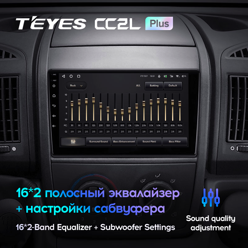 Автомагнитола штатная Teyes CC2L Plus для Peugeot Boxer 2 2006-2022 Android 2/32 Гб (1645659332) - фото 4