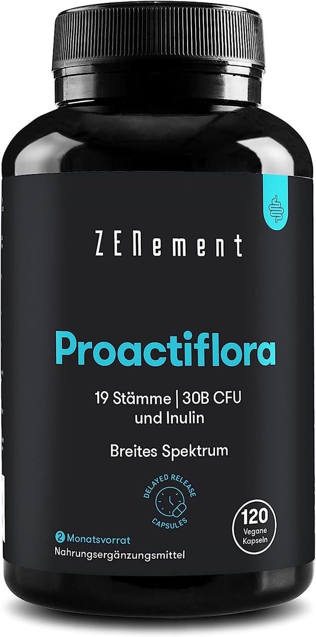 Витамины для иммунитета Zenement Proactiflora Бактериальные культуры 19 штаммов 120 капс. (50096719)