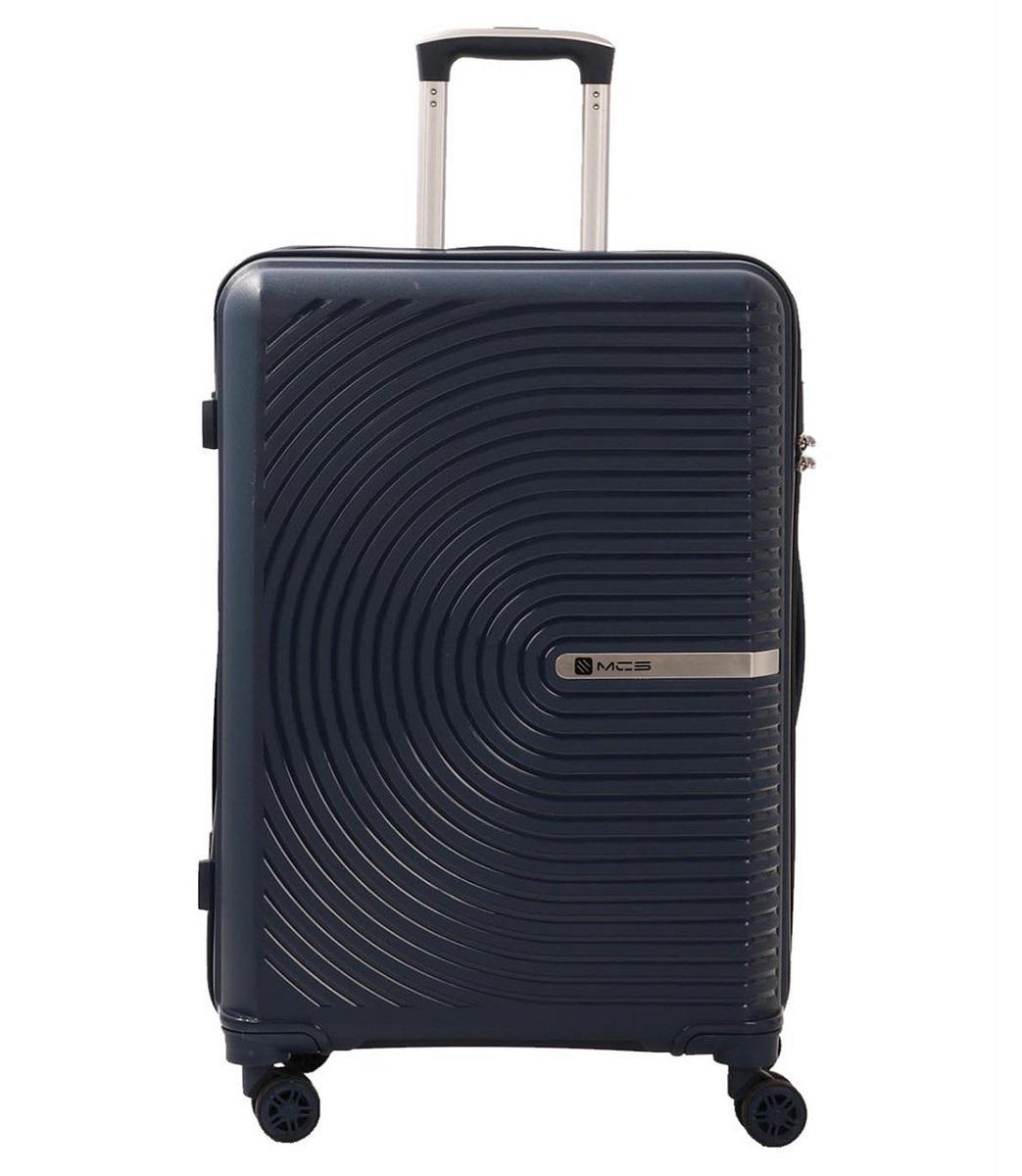 Чемодан пластиковый MCS V374 большой Темно-синий (Mp00111)