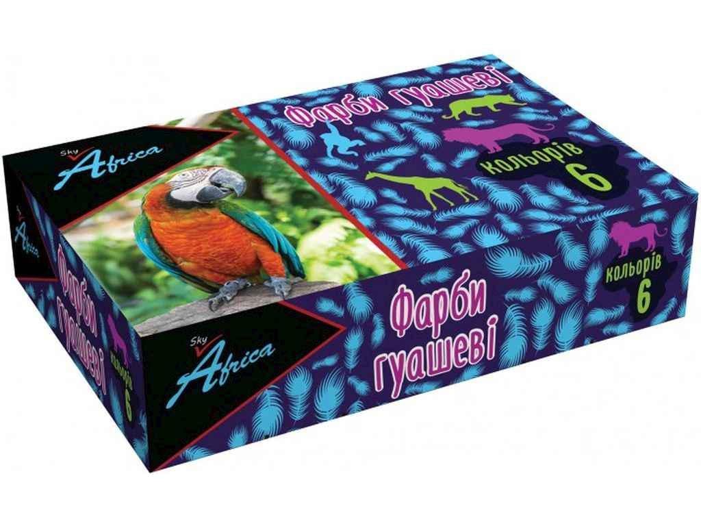 Краска гуашевая Economix E60301 6 цветов с AFRICA sky (1052708)