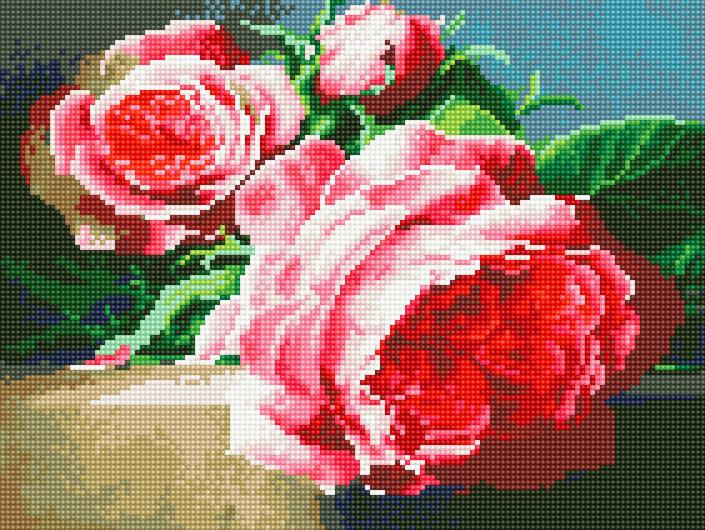 Алмазная мозаика Rainbow Art Садовые розы 30x40 см (EJ1270)