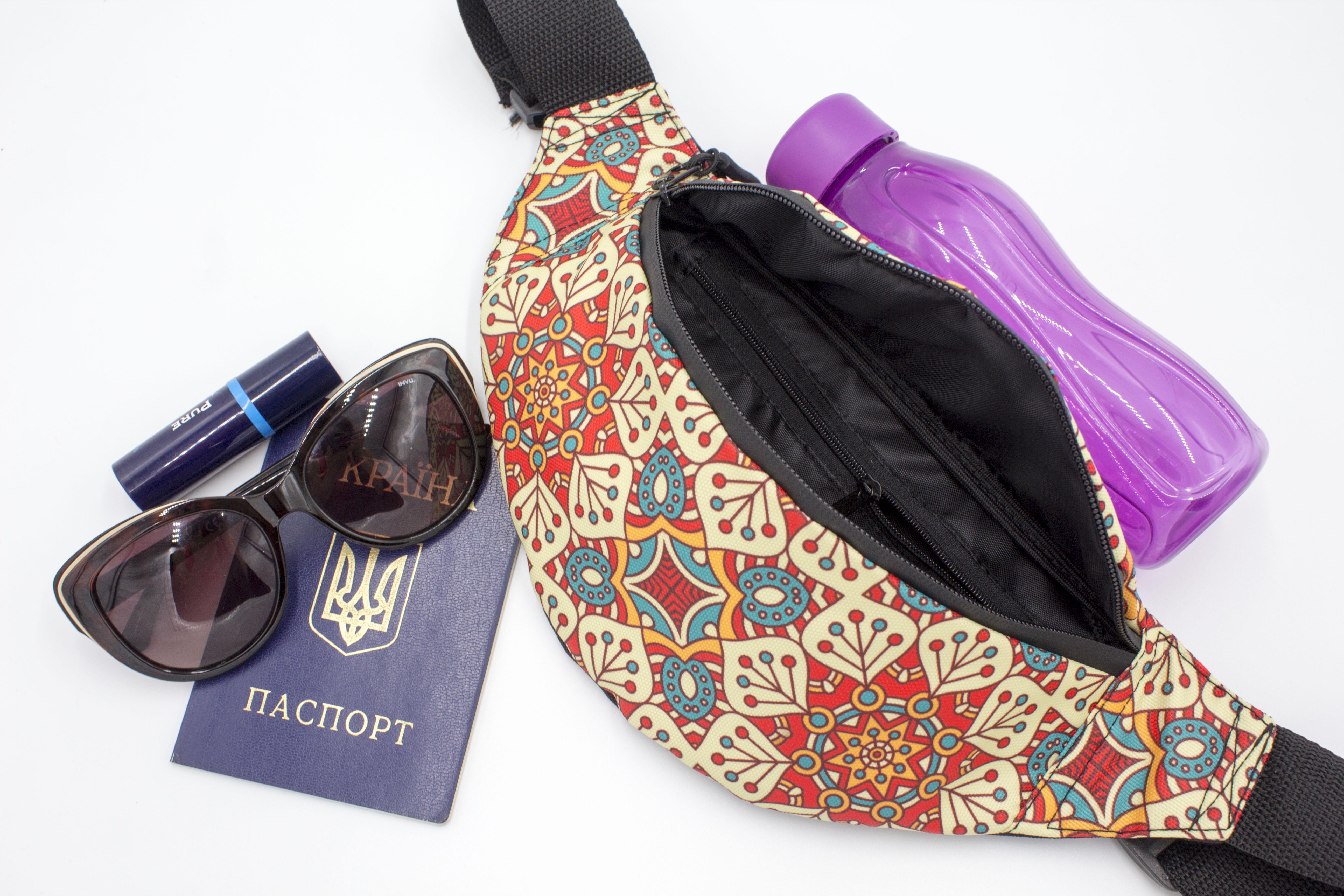 Сумка бананка Бохо Червоний (BK-005) - фото 8 Сумка бананка Бохо Червоний (BK-005) - фото 8