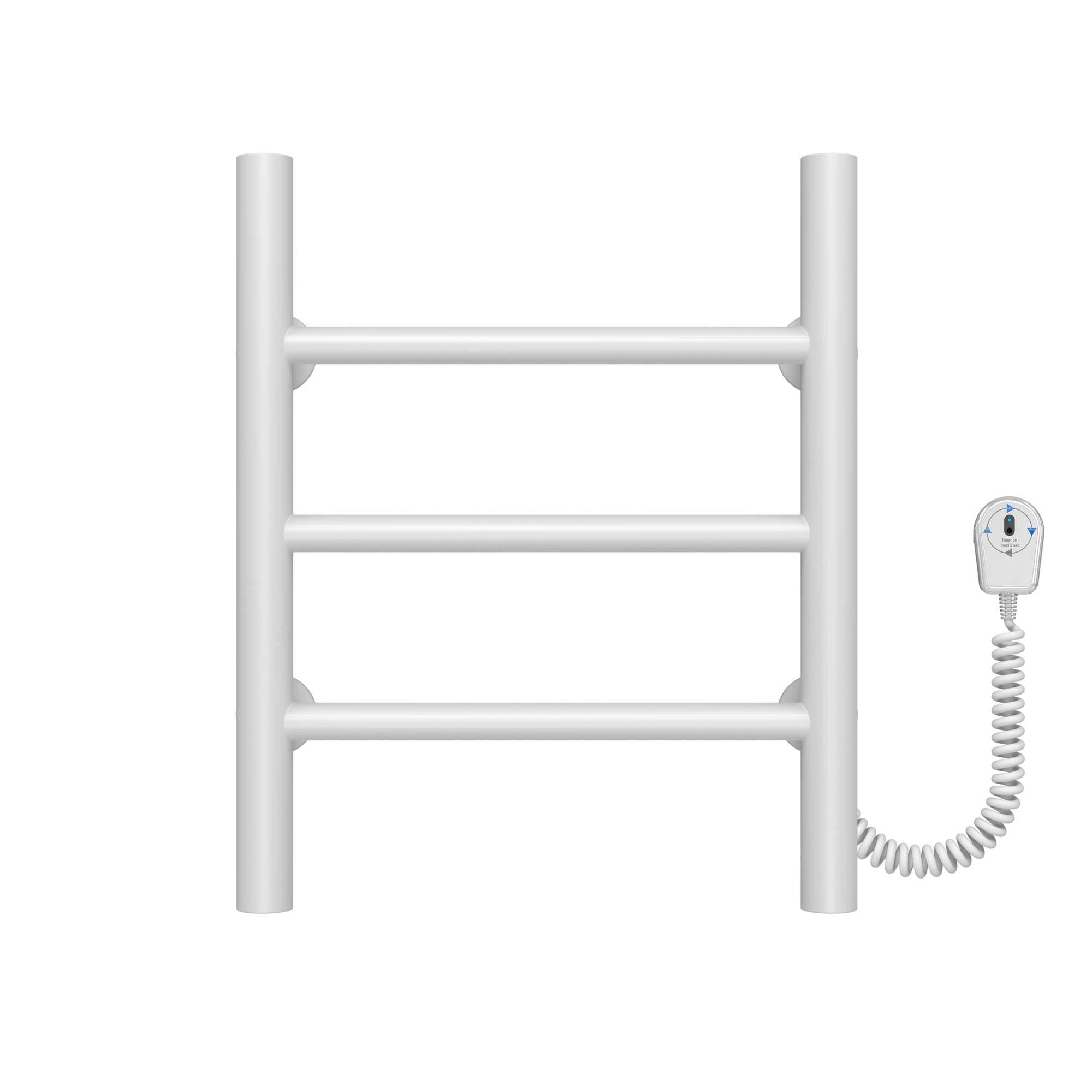 Полотенцесушитель электрический Deffi Орион П3 EF16 правое подключение нержавеющая сталь 200х400 мм Белый (C.OR.40.20.3.EWR5)