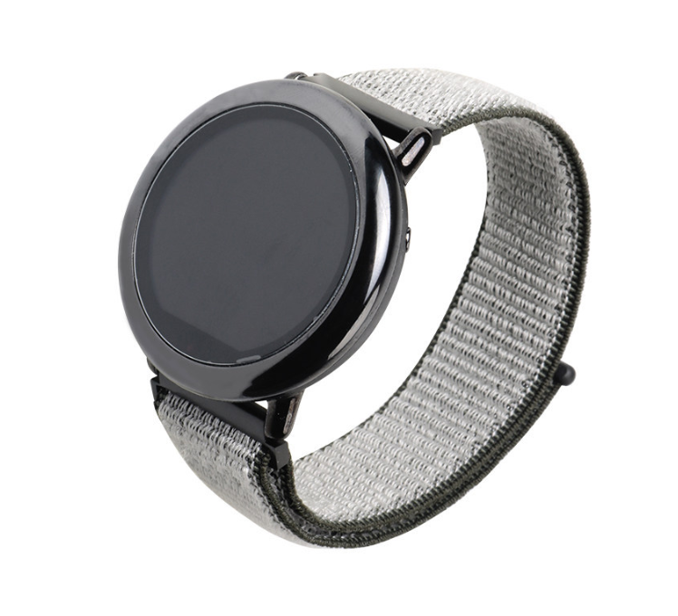 Ремінець для смарт-годинників тканинний SIKAI для 22 мм для Amazfit GTR 2 Pace Stratos/Huawei Watch GT 2/Samsung Gear S3 на липучці Хакі (1643P)