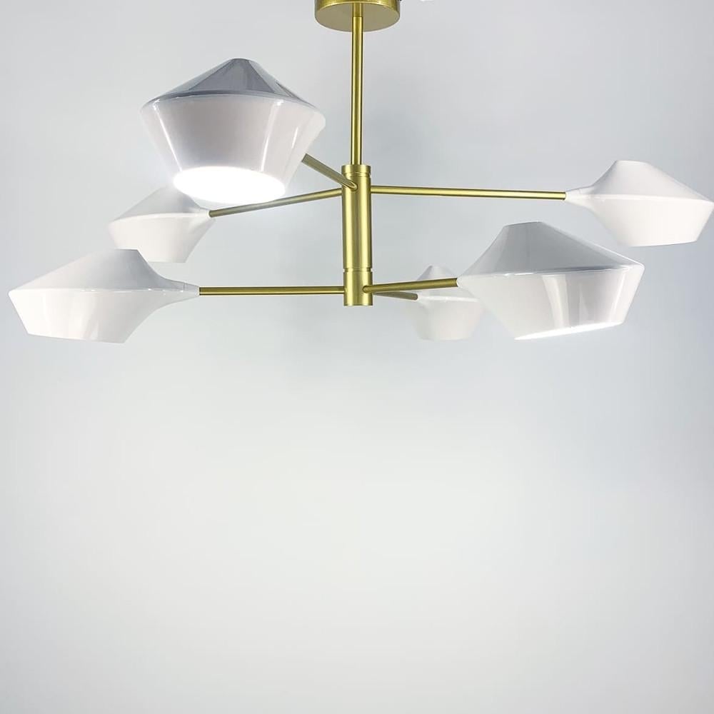 Люстра стельова Lumina Deco Золотий (H690/6 SGD)