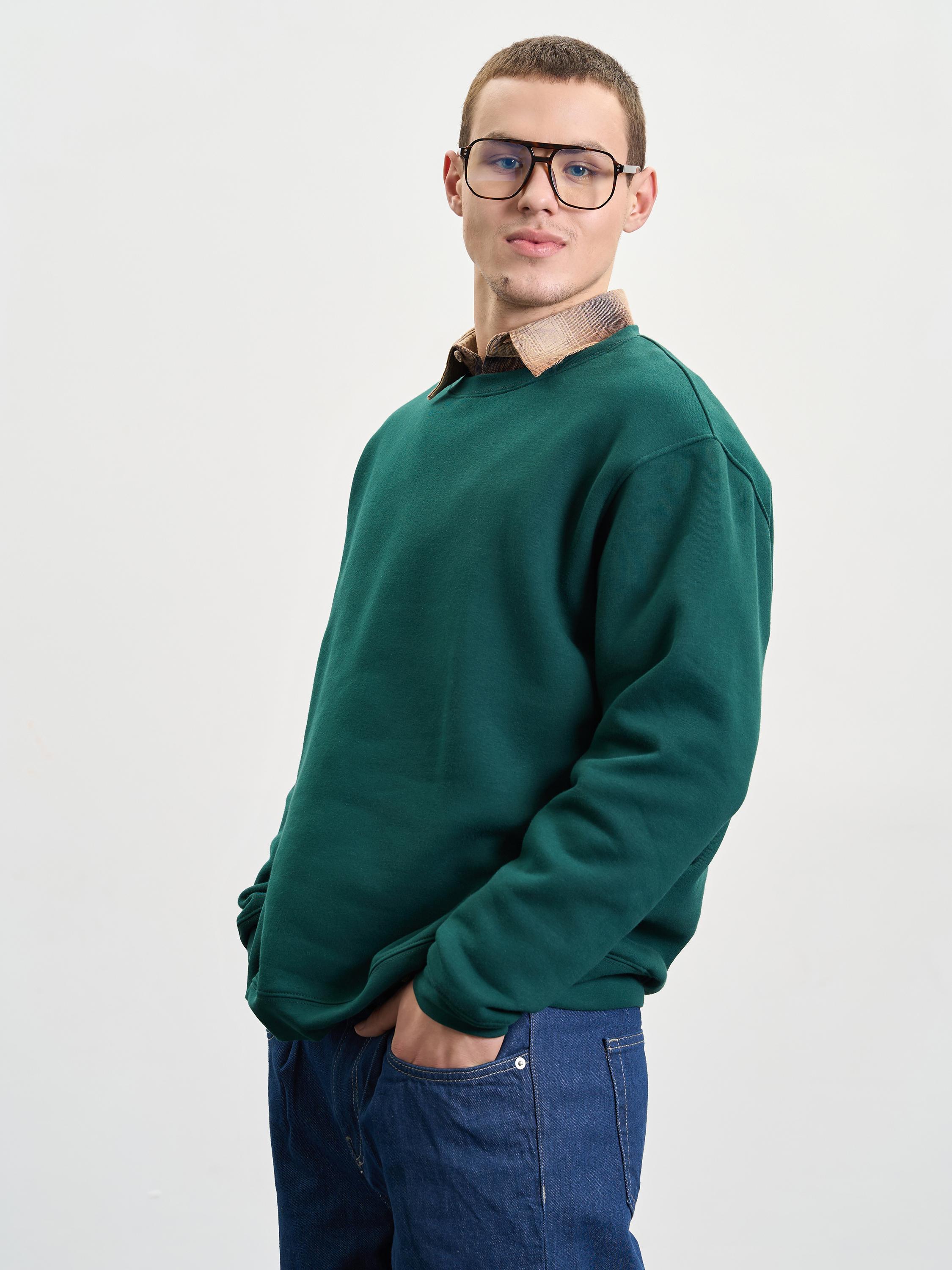 Свитшот мужской утепленный ROZA 240452 S Зеленый (4824005710926) - фото 5 Свитшот мужской утепленный ROZA 240452 S Зеленый (4824005710926) - фото 5