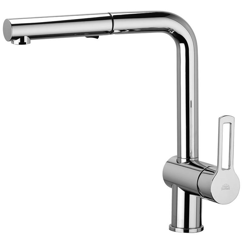 Смеситель для кухни PAFFONI Ringo RIN285CR с видвижной лейкой Хром (161510)