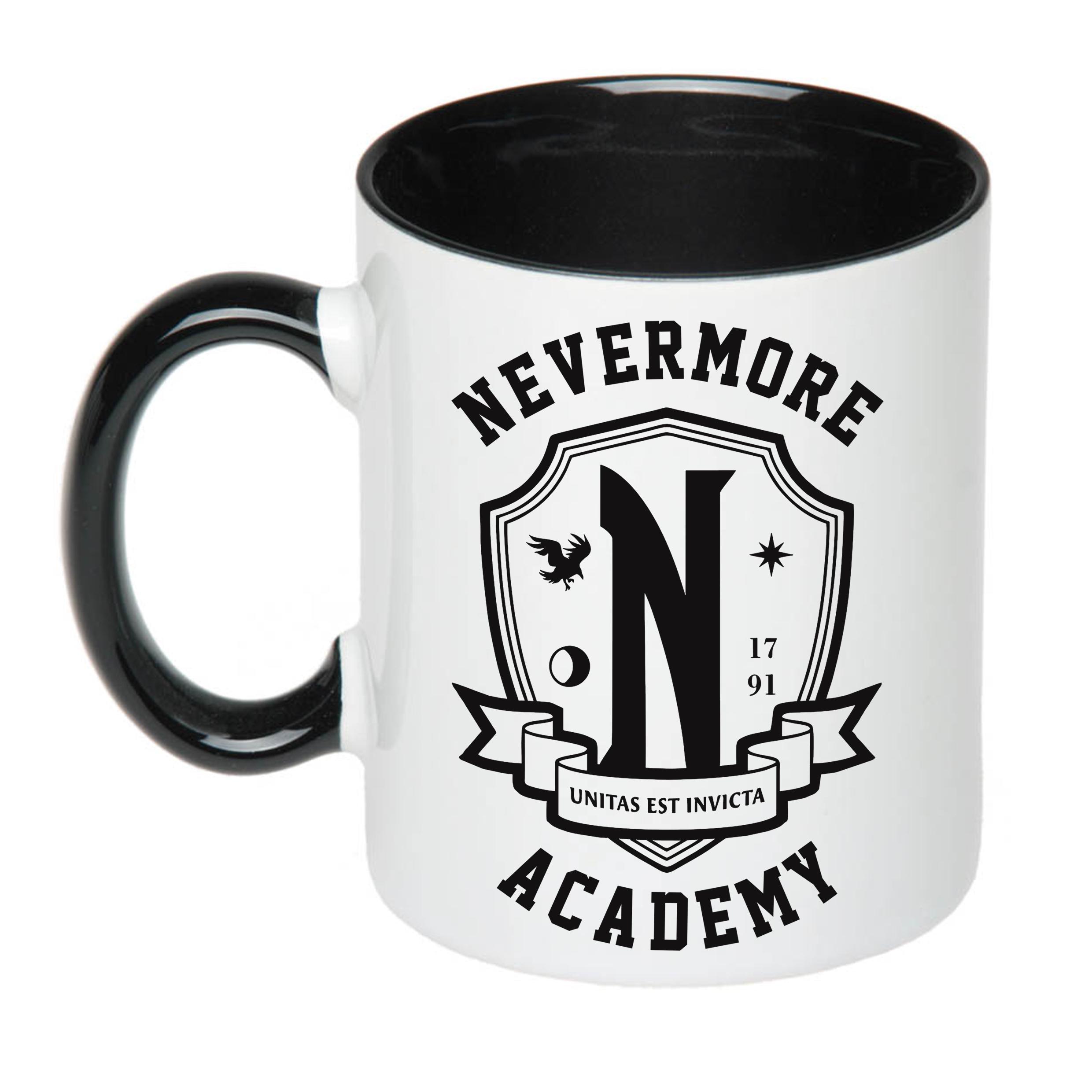 Чашка с принтом NEVERMORE ACADEMY 330 мл Черный (17716)