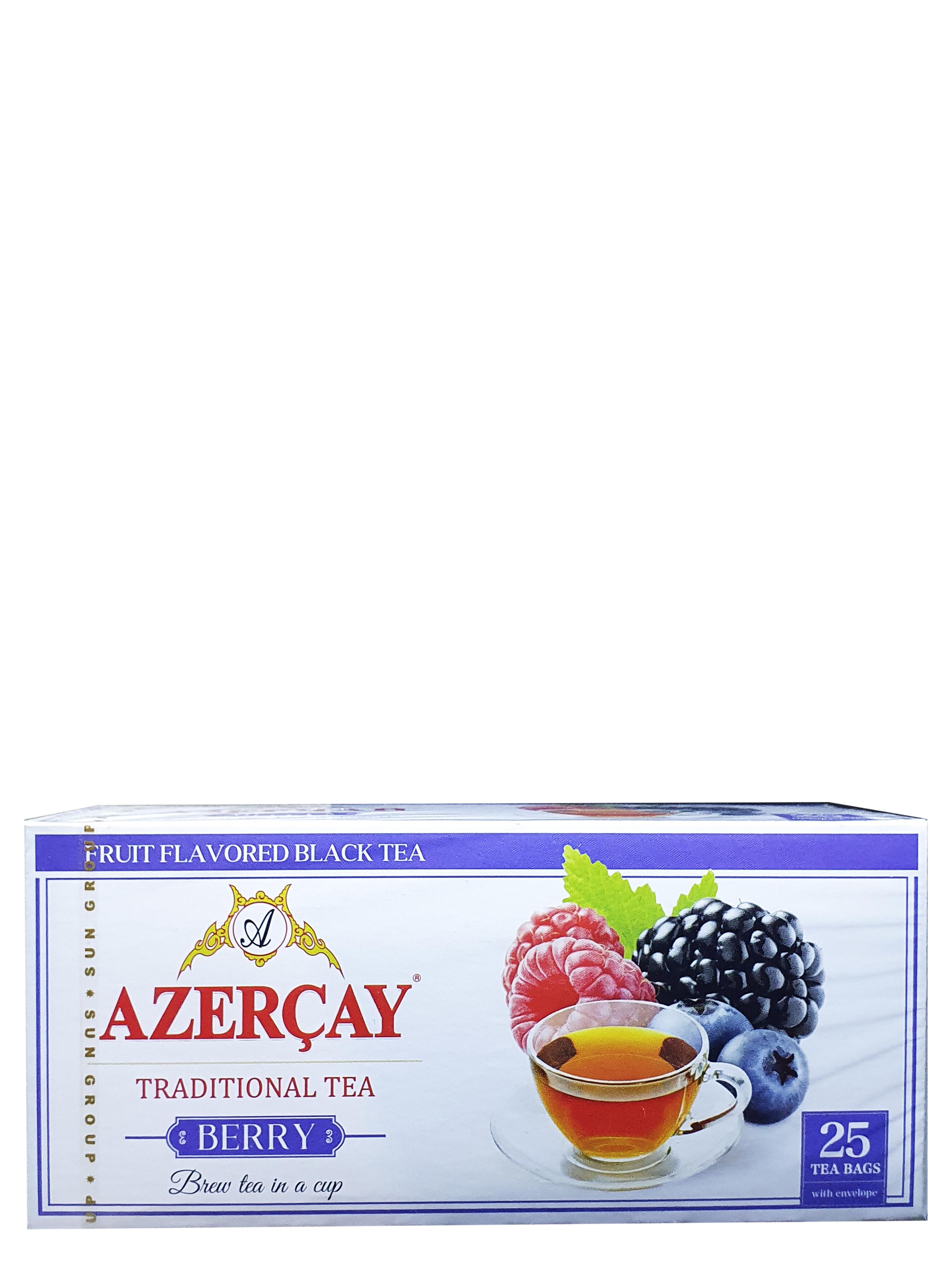 Чай Азерчай Ягодный микс черный с ароматом ягод в пакетиках 25 шт. 1,8 г (1519) - фото 4