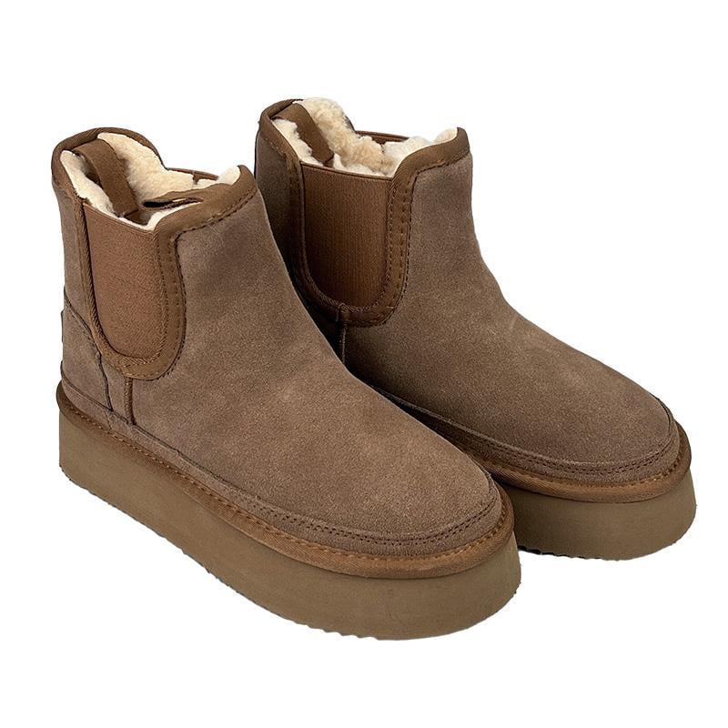 Уги жіночі замшеві на платформі челсі 880-20 р.38 23,5 см Коричневий (88218361) - фото 1 Уги жіночі замшеві на платформі челсі 880-20 р.38 23,5 см Коричневий (88218361) - фото 1