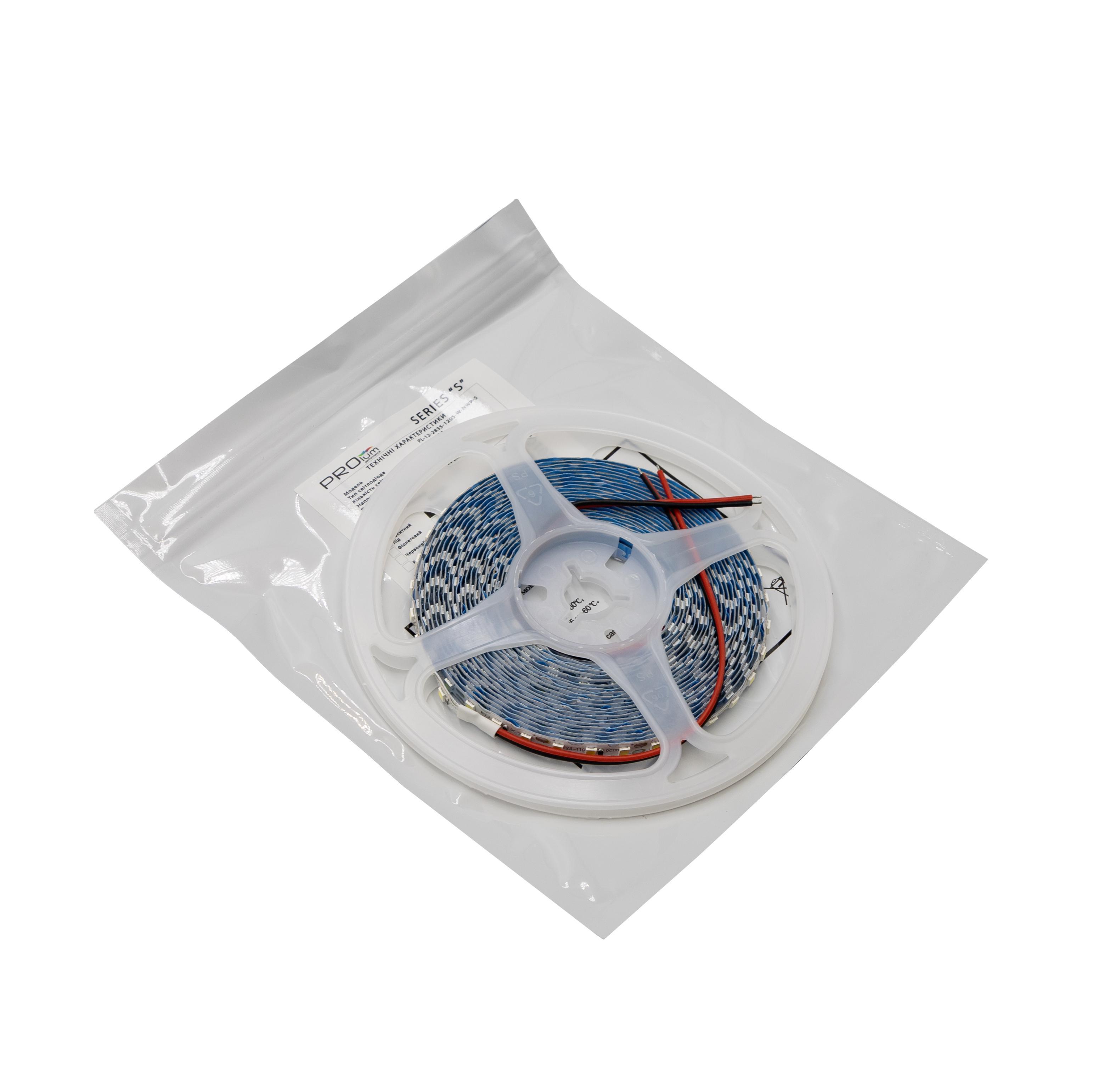 Светодиодная лента Prolum IP20 2835/120 S-TYPE Series-S 12V Белый (28522786) - фото 3