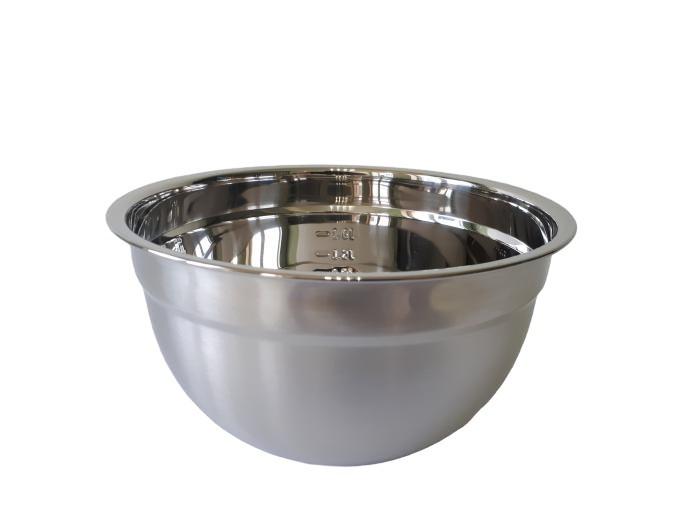 Миска кухонная глубокая из нержавеющей стали 2,7 л 22x12 см (18038)