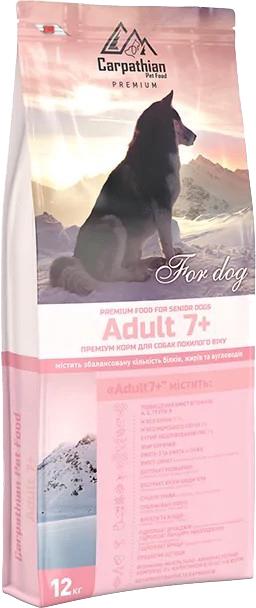 Корм сухой для собак Carpathian Pet Food 7+ 12 кг (4820111140732)