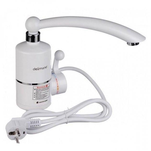 Проточный электроводонагреватель Delimano Water Heater 365 3000 Вт до 60°C Белый (2671428525)