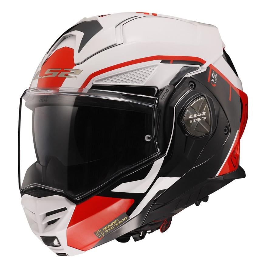 Мотошолом LS2 FF901 Advant X Metryk XS White/Red (28767)