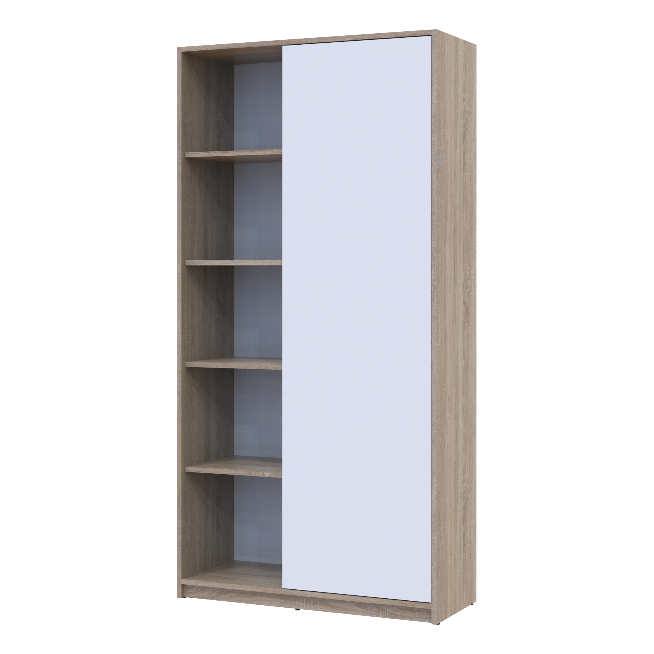 Шкаф для одежды Студент ДСП 90х38х180 см Дуб сонома/Белый (40908067)