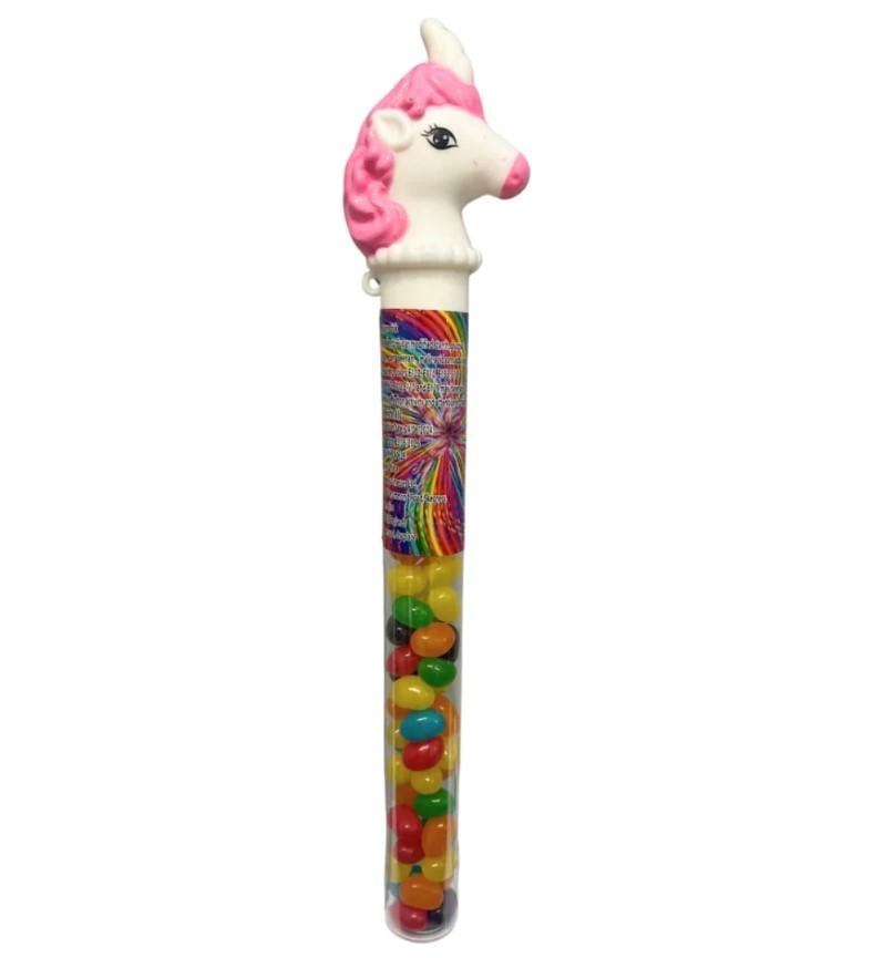 Леденец Unicorn Stick из драже Jelly Beans Pink 55 г (2837569673)