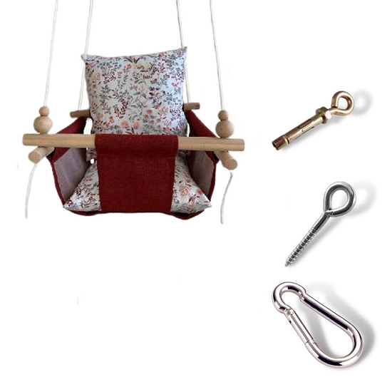 Дитяча гойдалка Infancy Гілочки Бордовий (10059566)