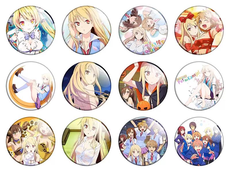 Набір значків Аніме The Pet Girl of Sakurasou 12 шт. (NZN00359)
