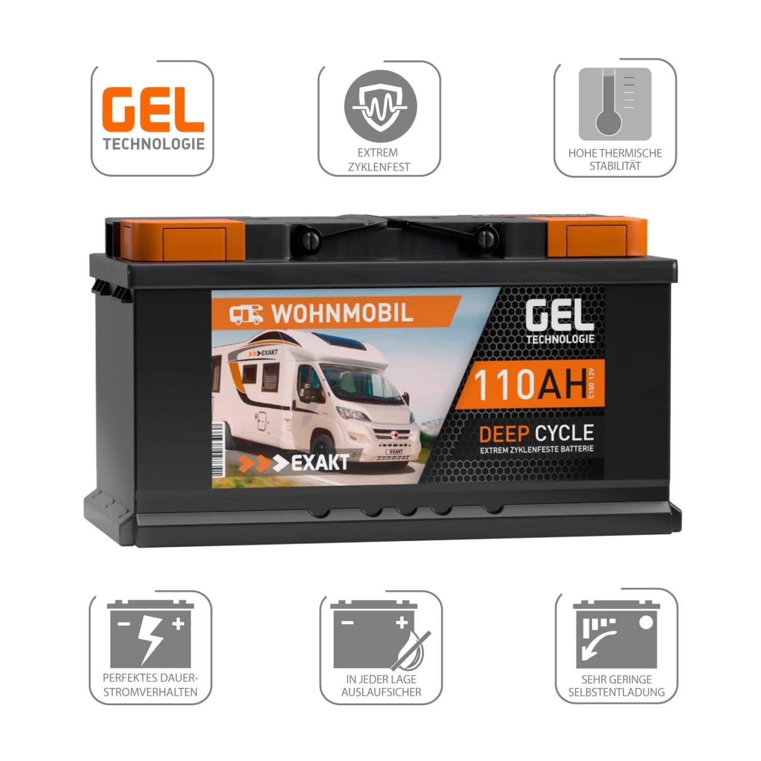 Акумулятор гелевий EXACT 110 Аh/12 V - фото 2