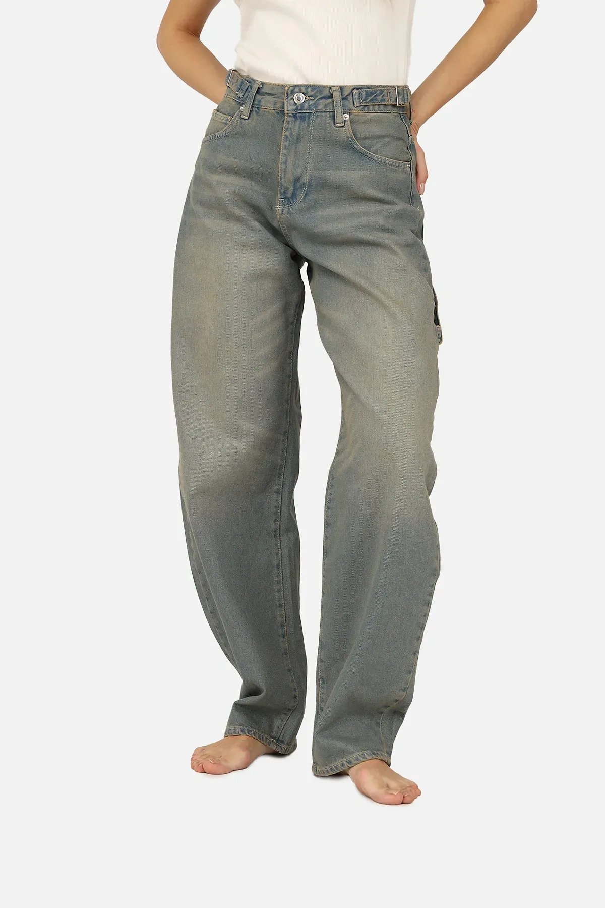 Джинсы женские Horseshoe ЦБ-00271102 р. 46 Голубой (SKT001047824) - фото 2